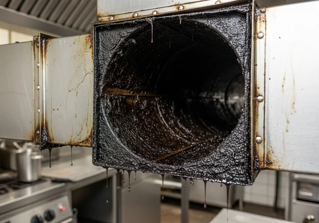 Commercial kitchen extract cleaning in Guildford